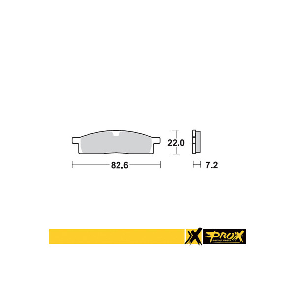 ProX Klocki Hamulcowe Przednie YZ80/85 '93-20 + TT-R125 '00-16 (OEM: 4ES-W0045-20-00) (odpowiednik EBC FA119R)