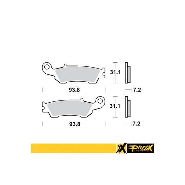 ProX Klocki Hamulcowe Przednie YZ125/250 '08-20 + YZ250F/450F '08-20 (odpowiednik EBC FA450R)