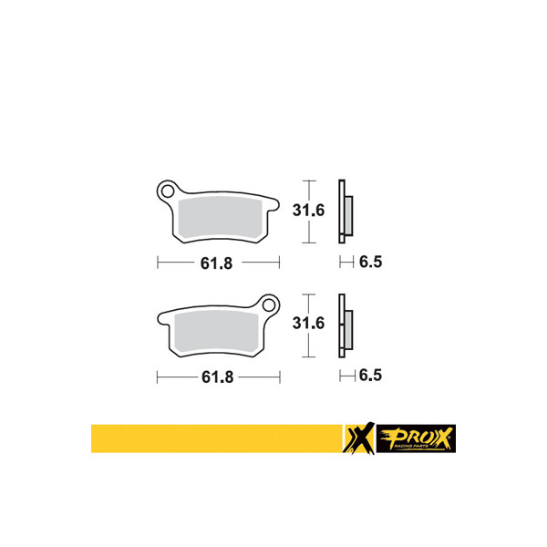 ProX Klocki Hamulcowe Przednie KTM65SX '02-20 + KTM85SX '03-11 (odpowiednik EBC FA357R)