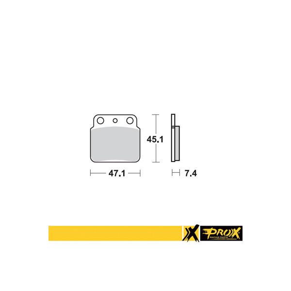 ProX Klocki Hamulcowe Tylne LT-Z400 '03-18 + LT-R450 '06-11 + KFX400 (odpowiednik EBC FA137R)