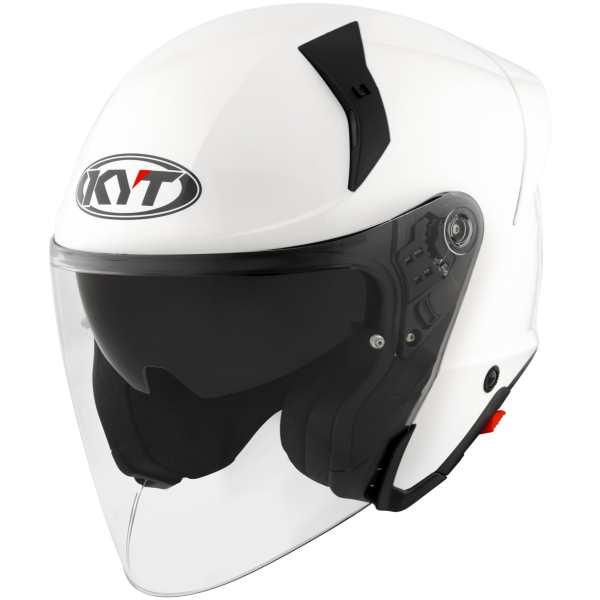 Kask Motocyklowy KYT TTR-JET połysk biały ECE/ONU 22-06