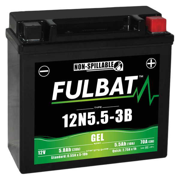 Akumulator FULBAT FUL GEL - 12N5.5-3B (Żelowy, bezobsługowy)