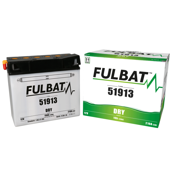 Akumulator FULBAT 51913 (suchy, obsługowy, kwas w zestawie)