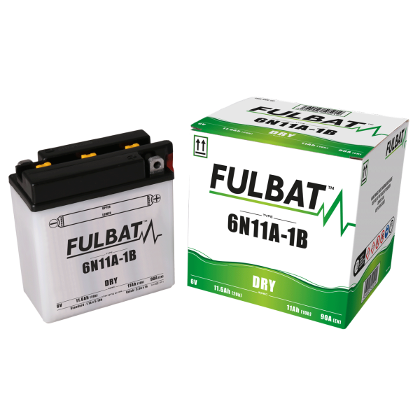 Akumulator FULBAT FUL DRY - 6N11A-1B (suchy, obsługowy, kwas w zestawie)