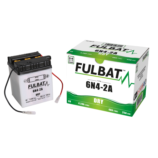 Akumulator FULBAT FUL DRY - 6N4-2A (suchy, obsługowy, kwas w zestawie)