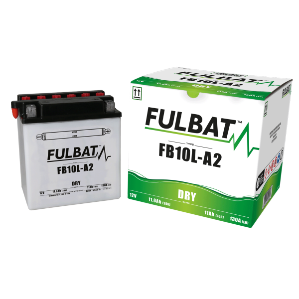 Akumulator FULBAT YB10L-A2 (12N10-3A) (suchy, obsługowy, kwas w zestawie)