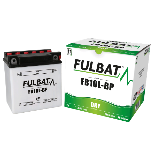 Akumulator FULBAT FUL DRY - FB10L-BP / YB10L-BP (suchy, obsługowy, kwas w zestawie)