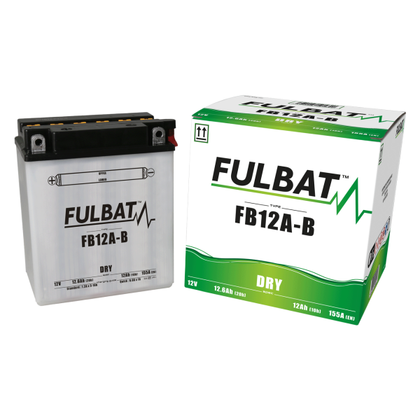 Akumulator FULBAT FUL DRY - FB12A-B / YB12A-B (suchy, obsługowy, kwas w zestawie)