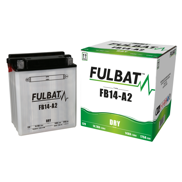 Akumulator FULBAT YB14-A2 (12N14-4A) (suchy, obsługowy, kwas w zestawie)