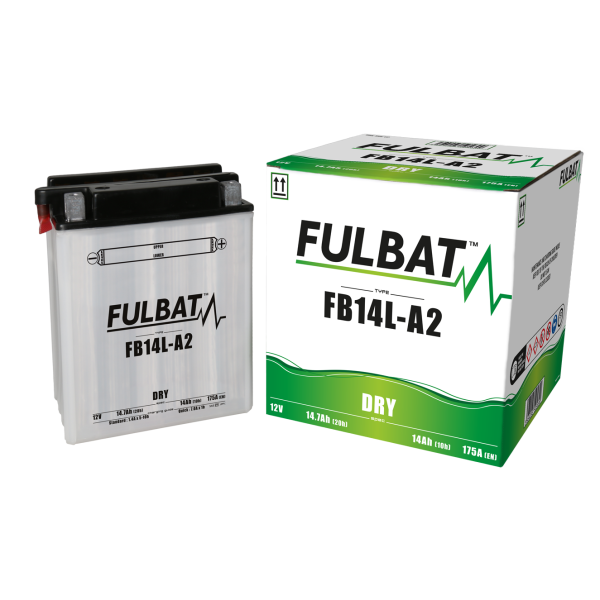 Akumulator FULBAT YB14L-A2 (12N14-3A) (suchy, obsługowy, kwas w zestawie)
