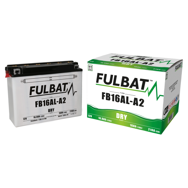 Akumulator FULBAT FUL DRY - FB16AL-A2 / YB16AL-A2 (suchy, obsługowy, kwas w zestawie)