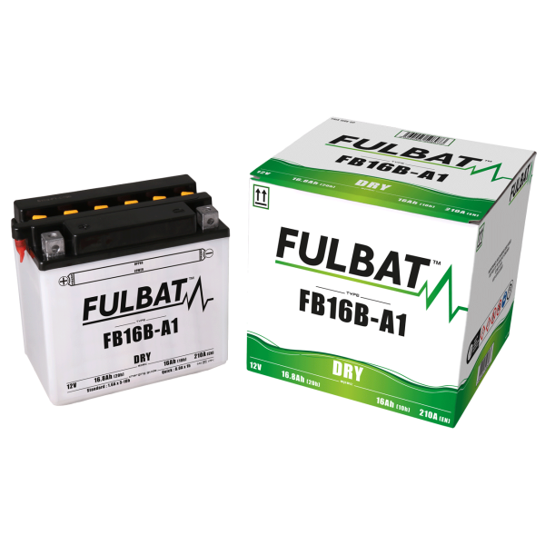 Akumulator FULBAT FUL DRY - FB16B-A1 / YB16B-A1 (suchy, obsługowy, kwas w zestawie)