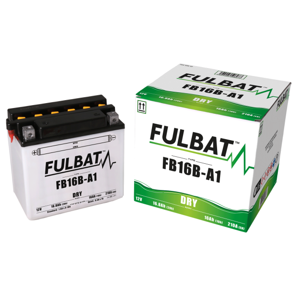 Akumulator FULBAT YB16B-A1 (suchy, obsługowy, kwas w zestawie)
