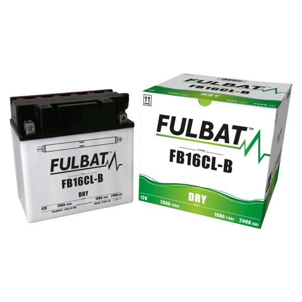 Akumulator FULBAT FUL DRY - FB16CL-B / YB16CL-B (suchy, obsługowy, kwas w zestawie)