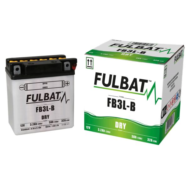 Akumulator FULBAT FUL DRY - FB3L-B / YB3L-B (suchy, obsługowy, kwas w zestawie)