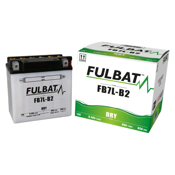 Akumulator FULBAT YB7L-B2 (12N7-3B) (suchy, obsługowy, kwas w zestawie)