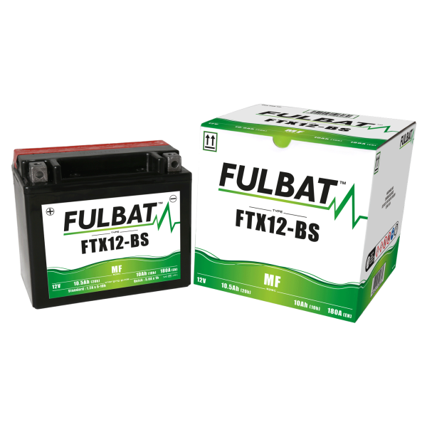 Akumulator FULBAT FUL MF - FTX12-BS / YTX12-BS (suchy, bezobsługowy, kwas w zestawie)