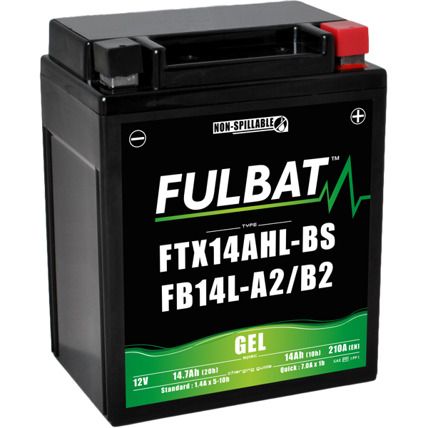 Akumulator FULBAT FUL GEL - FTX14AHL-BS / FB14L-A2 / FB14L-B2 / YTX14AHL-BS / YB14L-A2 / YB14L-B2 (Żelowy, bezobsługowy)