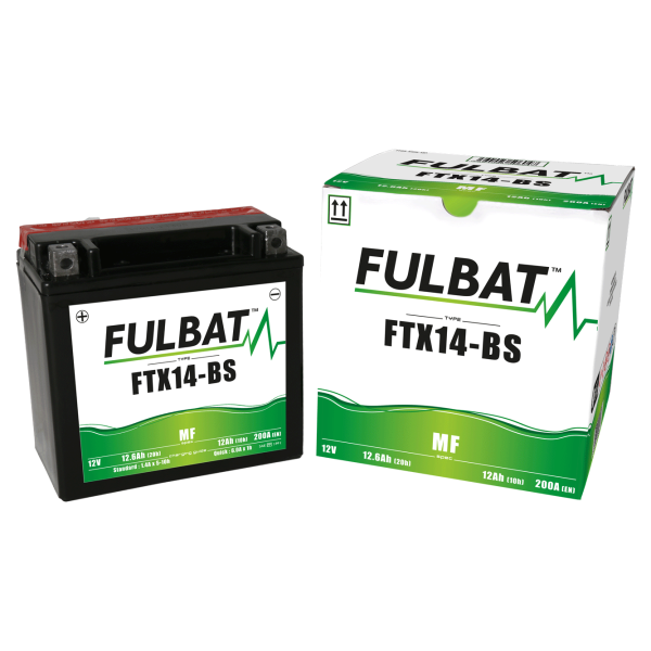 Akumulator FULBAT FUL MF - FTX14-BS / YTX14-BS (suchy, bezobsługowy, kwas w zestawie)