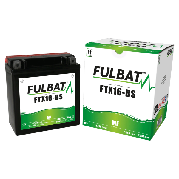 Akumulator FULBAT FUL MF - FTX16-BS / YTX16-BS (suchy, bezobsługowy, kwas w zestawie)