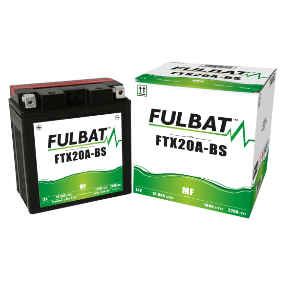 Akumulator FULBAT FUL MF - FTX20A-BS / YTX20A-BS (suchy, bezobsługowy, kwas w zestawie)