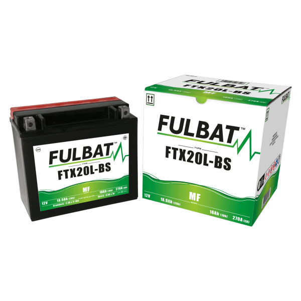 Akumulator FULBAT FUL MF - FTX20L-BS / YTX20L-BS (suchy, bezobsługowy, kwas w zestawie)