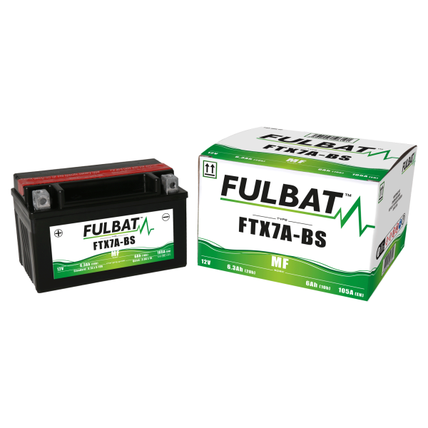 Akumulator FULBAT YTX7A-BS (AGM, obsługowy, kwas w zestawie)