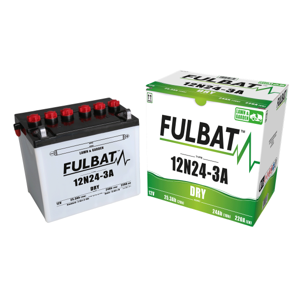 Akumulator FULBAT FUL DRY - 12N24-3A (suchy, obsługowy, kwas w zestawie)