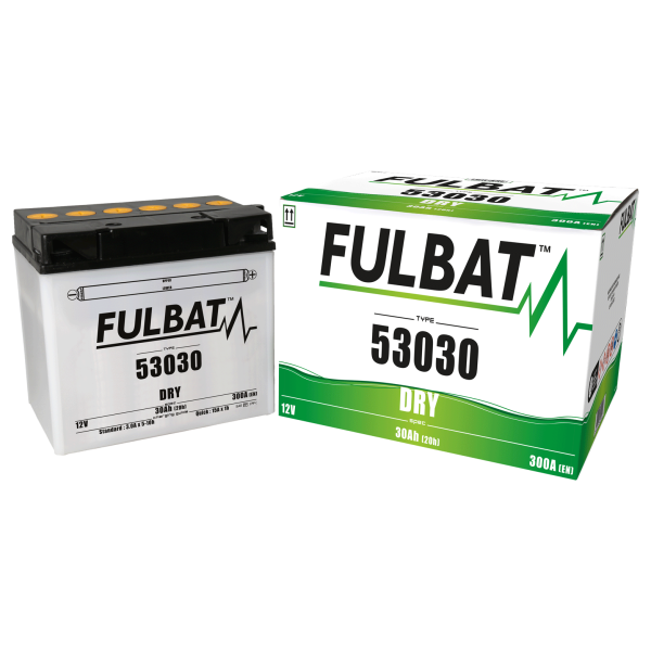 Akumulator FULBAT FUL DRY - 53030 (suchy, obsługowy, kwas w zestawie)