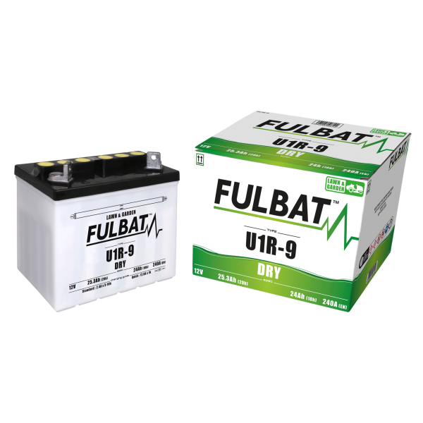 Akumulator FULBAT LAWN&GARDEN FUL DRY - U1R-9 (suchy, obsługowy, kwas w zestawie)