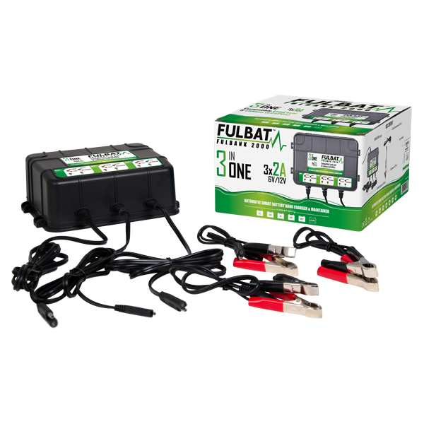 Ładowarka FULBAT FULBANK 2000 - 6V/12V BANK CHARGER 3x2A