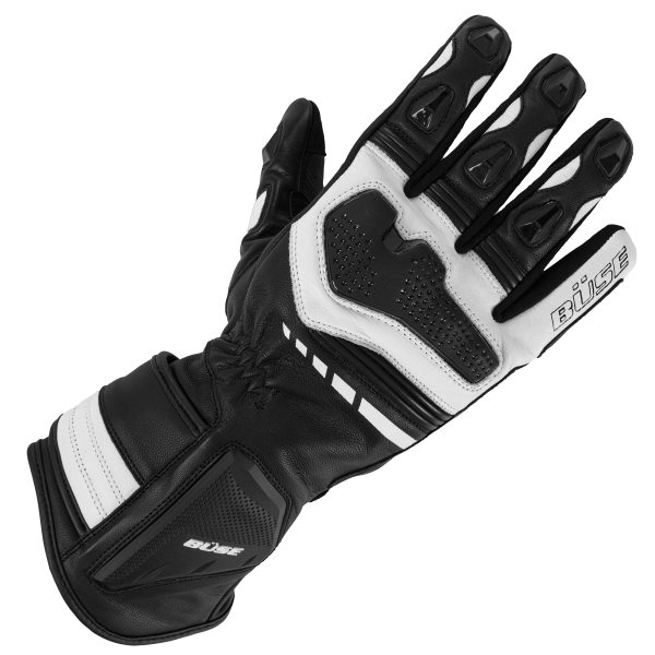 Rękawice motocyklowe BUSE Trento czarno-białe