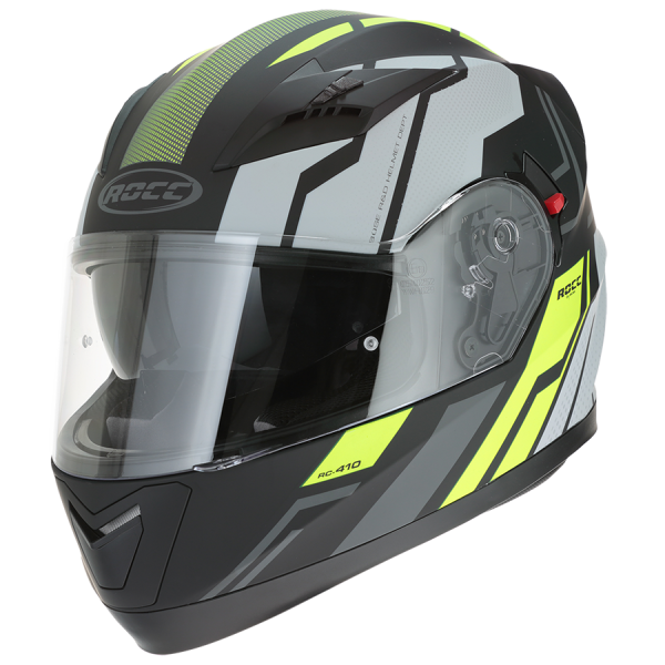 Kask motocyklowy ROCC 416 czarno-żółty