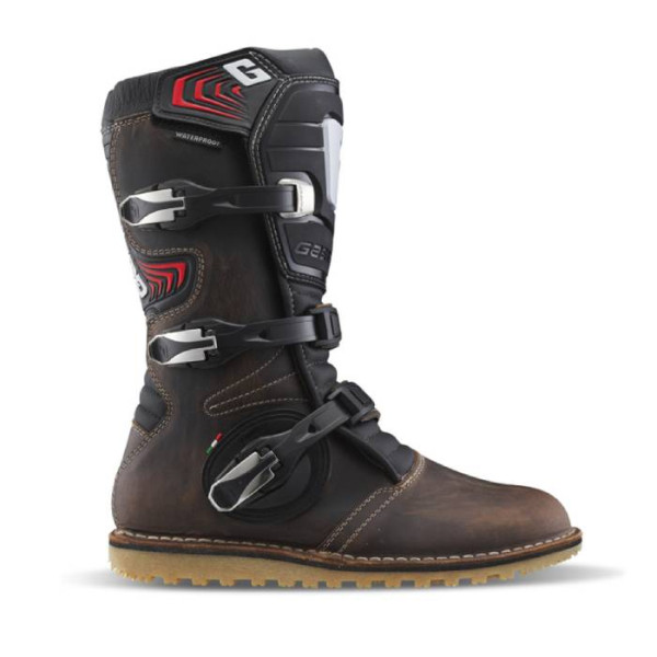 Buty motocyklowe GAERNE BALANCE OILED TRIAL Trialowe brązowe