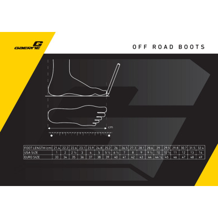 GAERNE BALANCE CLASSIC Buty motocyklowe OFF-ROAD czarne/ fluor