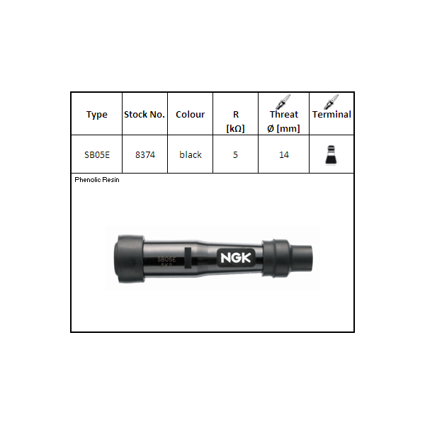 NGK Fajka Świecy SB05E (kod. 8374) YBX