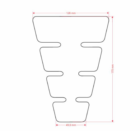 Tankpad zabezpieczenie zbiornika, osłona ONEDESIGN CGCLAS2P carbon
