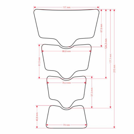 Tankpad zabezpieczenie zbiornika, osłona ONEDESIGN CGZONEP kolor: chrom