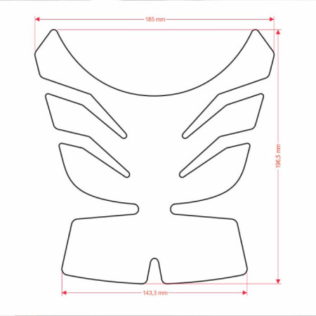 Tankpad zabezpieczenie zbiornika, osłona ONEDESIGN CGDMP kolor: czarny