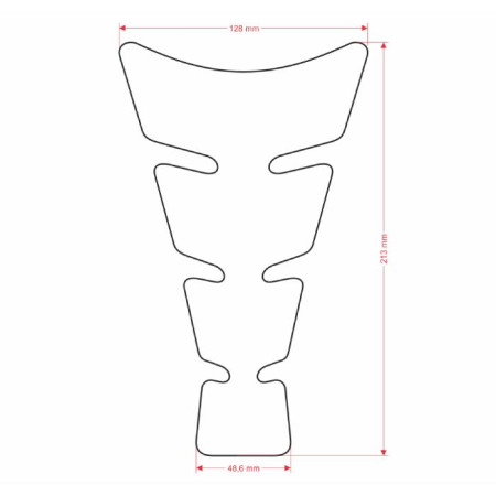 Tankpad zabezpieczenie zbiornika, osłona ONEDESIGN CGS26P srebrny/ przezroczysty