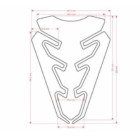 Tankpad zabezpieczenie zbiornika, osłona ONEDESIGN CGEXVP kolor: zielony/czarny