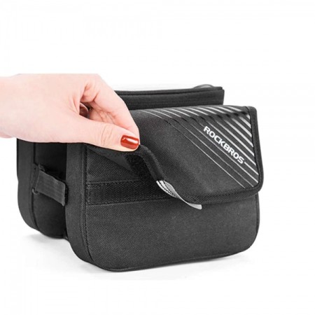 Torba rowerowa na ramę z pokrowcem na telefon do 6,7" 1,5 L ROCKBROS 030-60BK