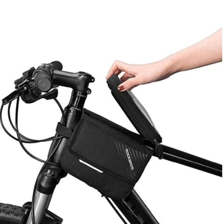 Torba rowerowa na ramę z pokrowcem na telefon do 6,7" 1,5 L ROCKBROS 030-60BK