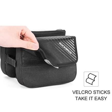 Torba rowerowa na ramę z pokrowcem na telefon do 6,7" 1,5 L ROCKBROS 030-60BK