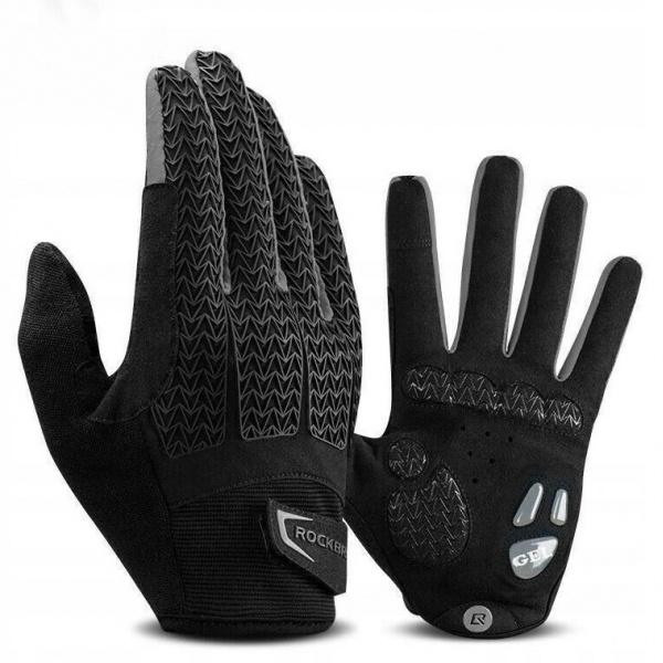 Rękawiczki rowerowe / sportowe ROCKBROS (S169-1BGR) szare-czarne