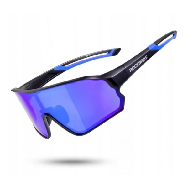 Okulary rowerowe / sportowe z polaryzacją ROCKBROS UV400 (10138) czarno-nebieskie