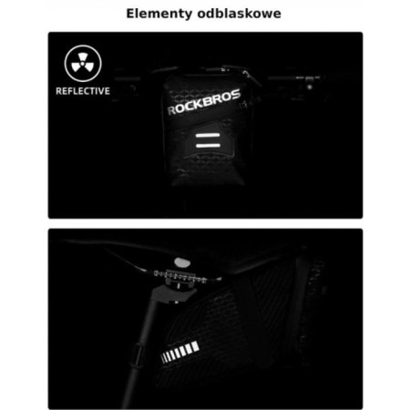 Skawa podsiodłowa, torba rowerowa ROCKBROS (C29-BK) czarna