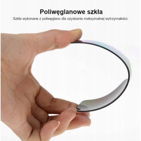 Okulary rowerowe / sportowe z polaryzacją, wymienne szkła ROCKBROS UV400 (10001) niebieskie