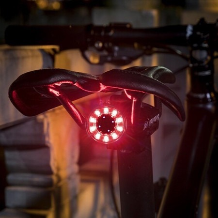 Lampka rowerowa czujnik STOP tylna ROCKBROS Q3 LED siodło sztyca