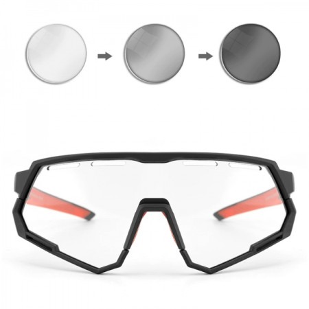 Okulary rowerowe / sportowe 2 wymienne szkła fotochromowe + polaryzacyjne ROCKBROS UV400 (14210004001 SP246)